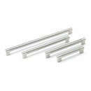Keyhole Bar Handle, Brushed Nickel