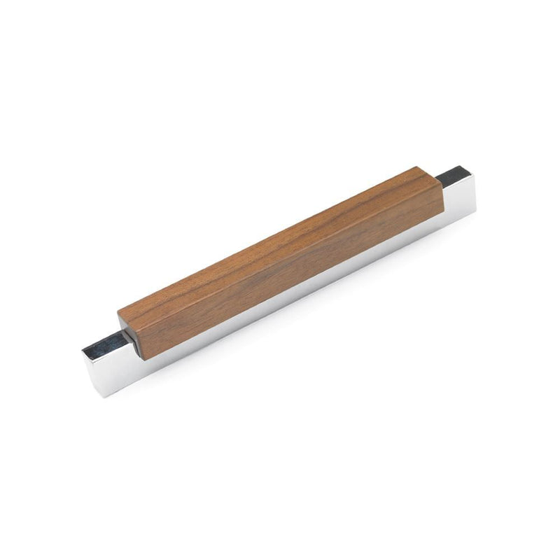 Wood Strip Handle Chrome/Walnut
