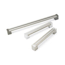 Fusion Square Handle, Brushed Nickel/Chrome