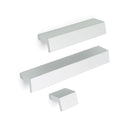 Angled Drop Extruded Pull Handle Aluminium