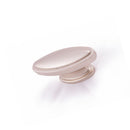 Raised Oval Knob Aluminium / Satin Nickel