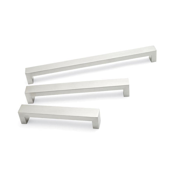 Hollow D Handle Brushed Nickel