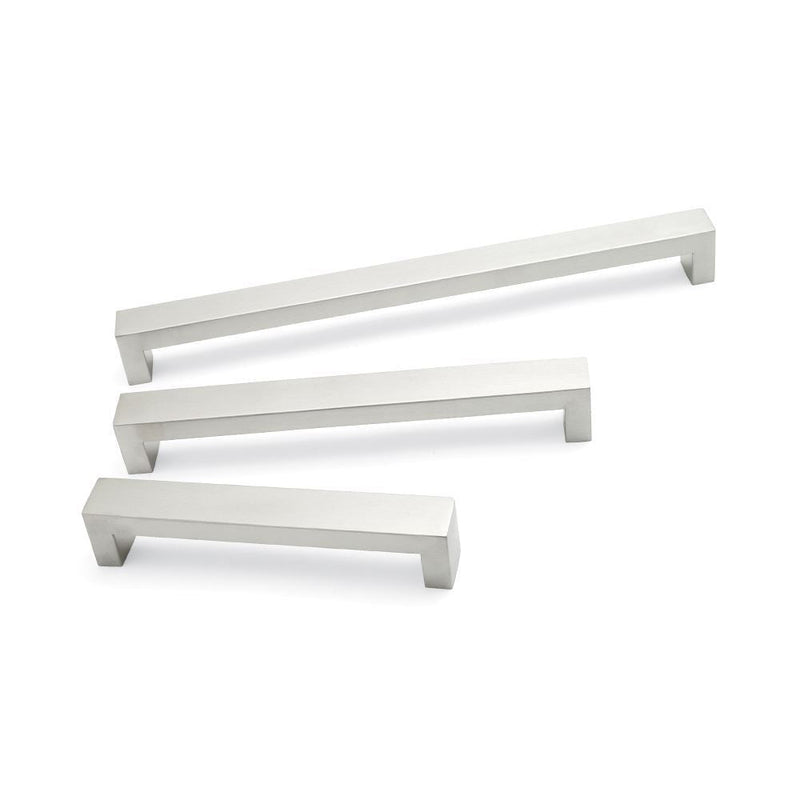 Hollow D Handle Brushed Nickel