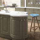 Beehive Round Knob 34mm Diameter Brushed Nickel