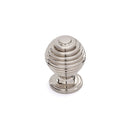 Beehive Round Knob 34mm Diameter Brushed Nickel