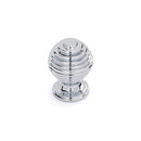 Beehive Round Knob 34mm Diameter Chrome