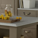 Winchester Drop Handle Pewter/Cream Crackle