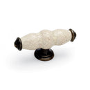 Winchester T Bar Knob Antique / Cream Crackle