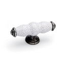 Winchester T Bar Knob Pewter / White Crackle