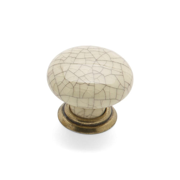 Winchester Fixed D Handle Pewter/Cream Crackle