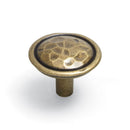 Mottled Round Knob 35mm Diameter Antique