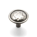 Mottled Round Knob 35mm Diameter Pewter