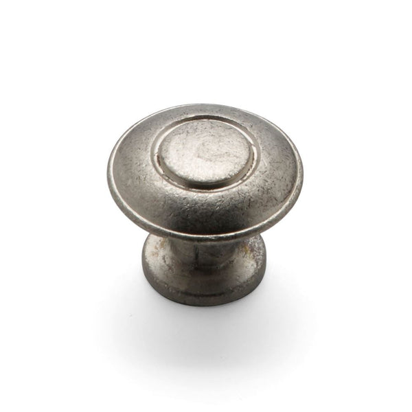 Viking Round Knob 31mm Diameter Pewter