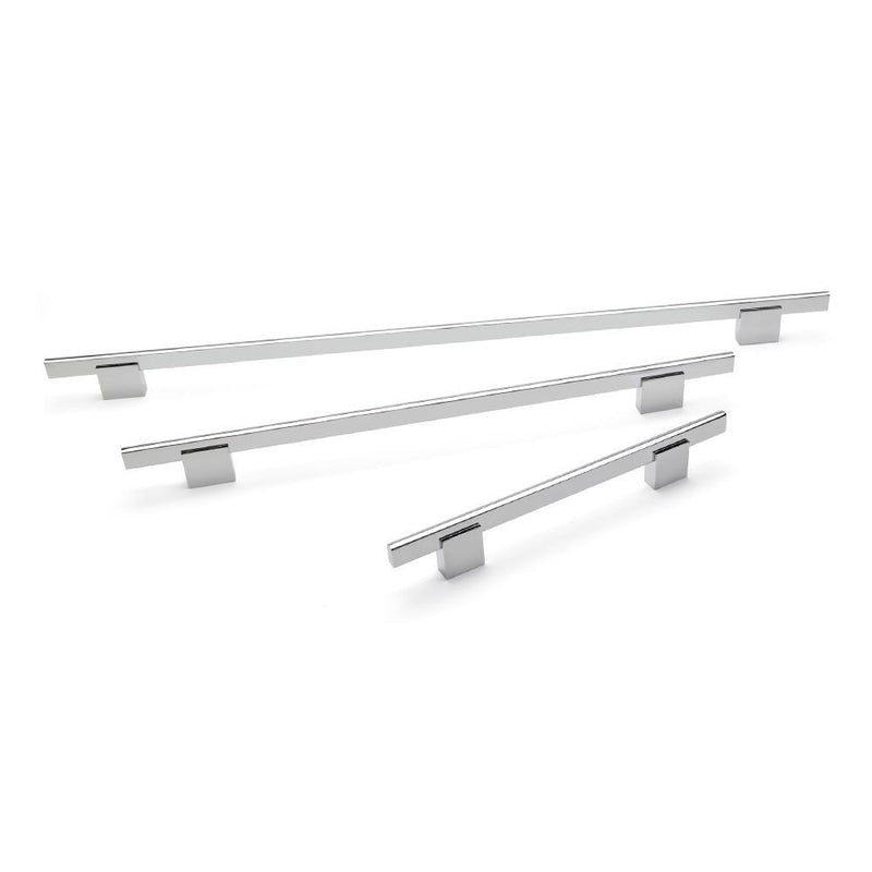 Slim Post T-Bar Handle Brushed Nickel
