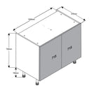 1000 Highline Double Base Cabinet