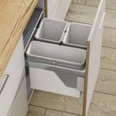Innostor Plus, Pull Out Triple Recycling Waste Bin, Segregated 56 Litre Capacity