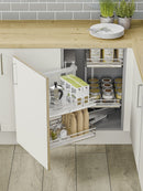 Innostor Plus, Corner Organiser, Left Hand, To Suit 900 Or 1000mm Wide Blind Corner Base Cabinet