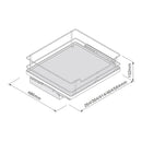 Innostor Plus, Individual Pull Out 5 Piece Larder Pack with Soft Close, To Suit 450mm Wide Base Cabinet, Dark Grey