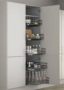Innostor Plus, Individual Pull Out 5 Piece Larder Pack with Soft Close, To Suit 500mm Wide Base Cabinet, Dark Grey