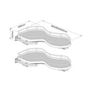 Innostor Plus, NUVOLA 371, Twin Shelf Pull Out, Left Hand, To Suit 1000mm Cabinet with a 500mm Door