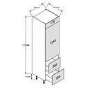 Single Cooling with 2 Pan Drawers Tall