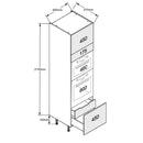 Single Oven + Microwave/Compact with 1 Pan + 1 Internal Drawer Tall
