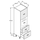 Single Oven with 2 Pan Drawers Standard