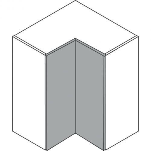 650 Tall Corner Wall Cabinet