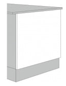 Firebeck Plain End Panel, 2400H x 600W x 18
