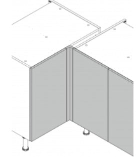 Firebeck 900 Tall Wall Internal Corner Post