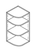 300mm Curved Wall Cabinet